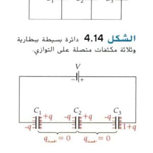 المحاضرة الثامنة - توصيل المكثفات على التوالى والتوازي