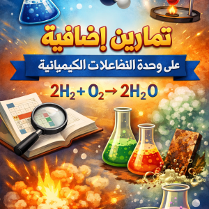 المحاضرة السادسة - تمارين اضافية على وحدة التفاعلات الكيميائية - كيمياء - 10متقدم