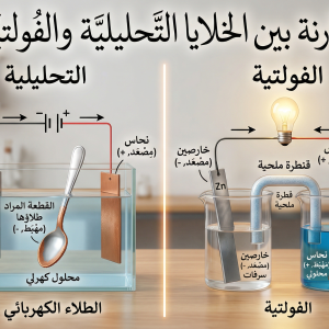 المحاضرة الرابعة - مقارنة الخلايا التحليلية والفولتية -كيمياء - 12متقدم