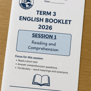 English Booklet session 1 2026 - Term 3