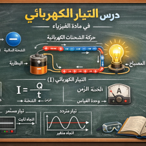 المحاضرة الأولى - ( 2-5 + 1-5 ) التيار الكهربائي - فيزياء 12 متقدم
