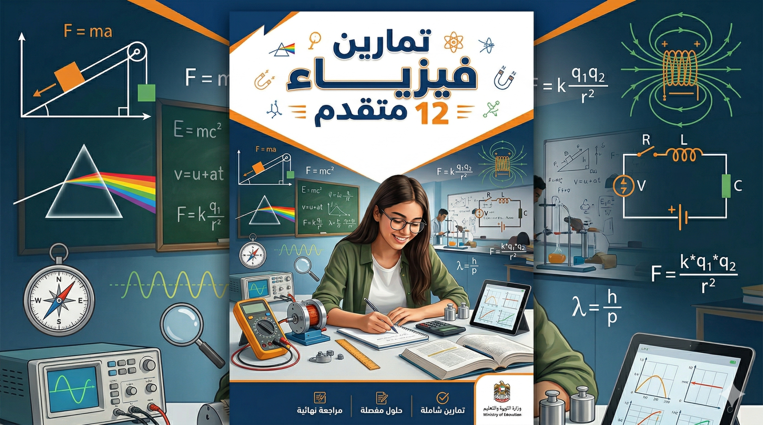 تمارين اضافية على الدروس5.1-5.2-5.3-5.4. – فيزياء – 12 متقدم