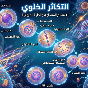 المحاضرة الثالثة: الدرس الثالث " التكاثر الخلوي " - الاحياء - الصف التاسع المتقدم
