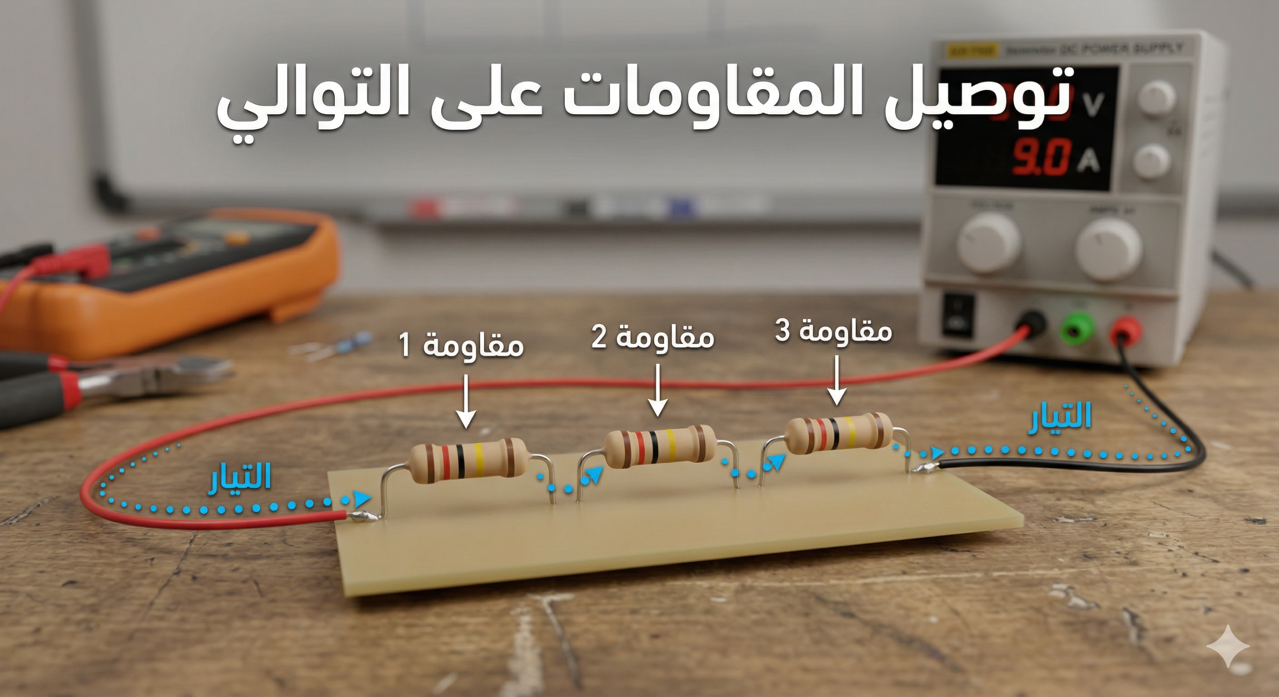 المحاضرة الرابعة – توصيل المقاومات على التوالي – فيزياء – 12 متقدم