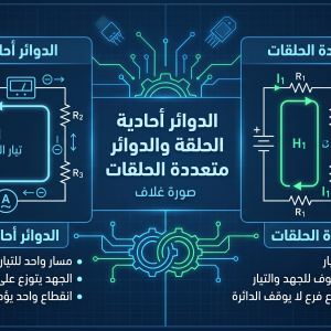 المحاضرة التاسعه - 6.1-6.2 الدوائر احادية الحلقة والدوائر متعددة الحلقات - 12 متقدم - الفيزياء
