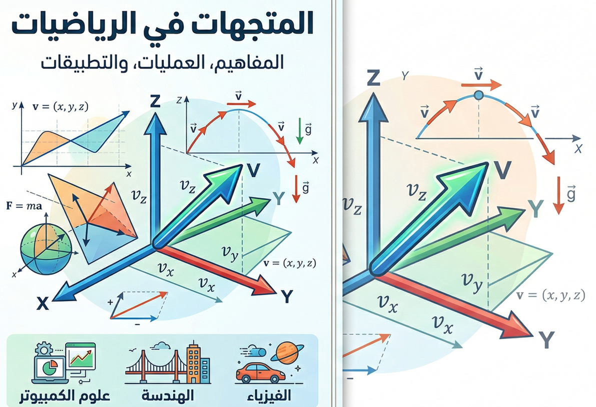 المحاضرة الثانية – المتجهات – 11 متقدم – الرياضيات