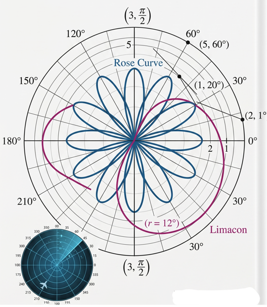المحاضرة الخامسة – الوحدة 8 الإحداثيات القطبية تكملة الدرس الثالث – 11 متقدم – الرياضيات