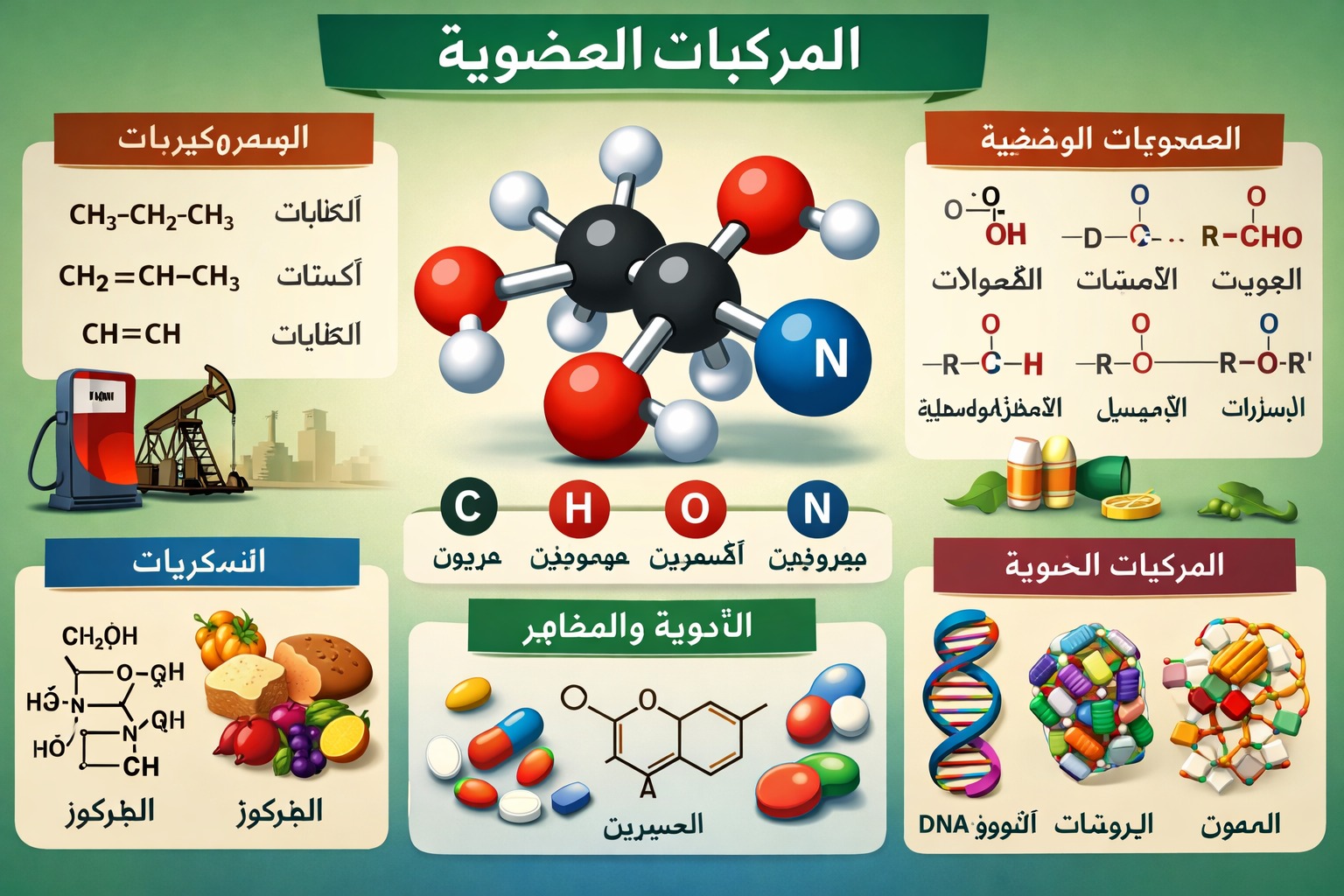 المحاضرة الخامسة – الهيدروكربون المشبع وغير المشبع – كيمياء – 12 متقدم
