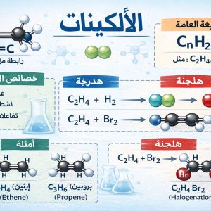 المحاضرة العاشرة - تسمية الالكينات - 12 متقدم - الكيمياء