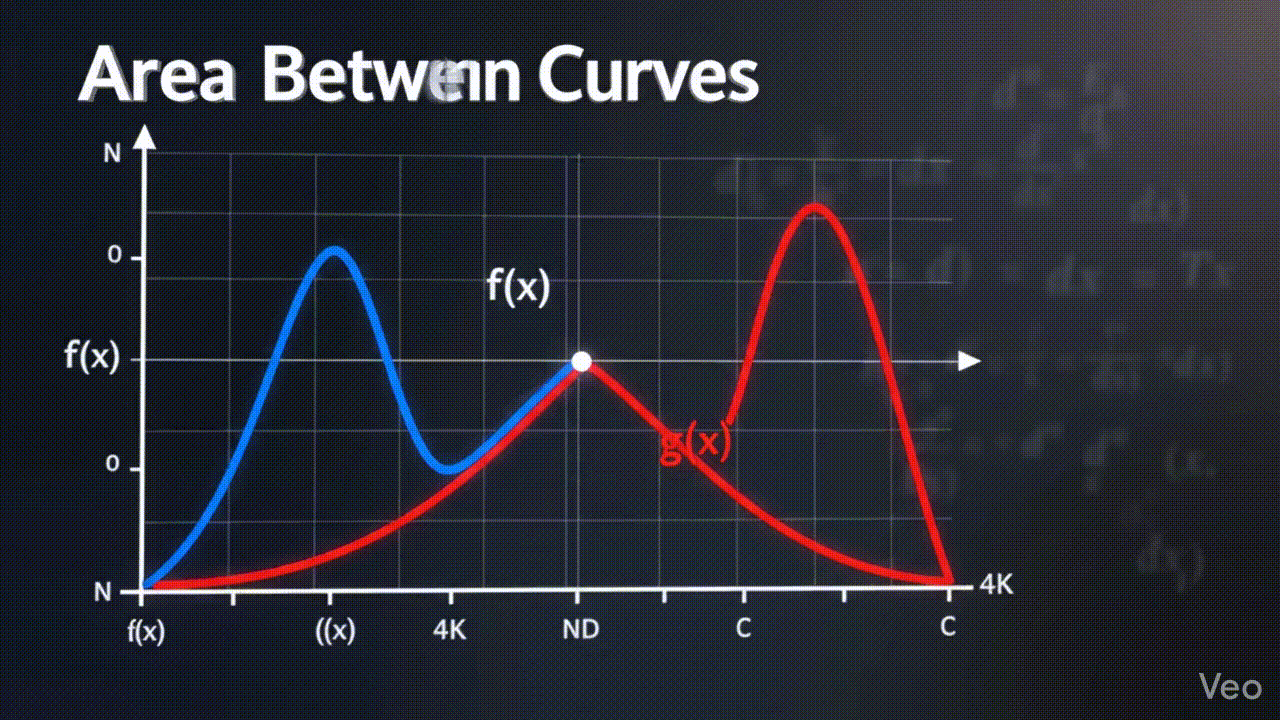 المحاضرة العاشرة – المساحة بين منحنين – الرياضيات – 12 متقدم