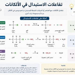 المحاضرة الثامنة عشر - تفاعلات الاستبدال - 12 متقدم - كيمياء