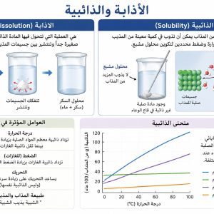 المحاضرة العاشرة - الدرس الثالث الاذابة والذائبية - الكيمياء - 10 متقدم