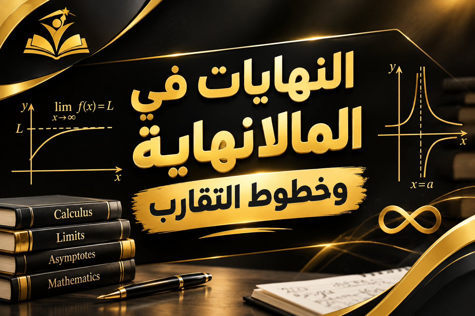المحاضرة الخامسة عشر – النهايات في المالانهاية وخطوط التقارب – الرياضيات – 12 متقدم
