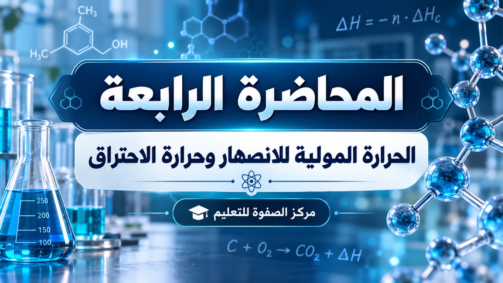 المحاضرة الرابعة – حراره الاحتراق والحرارة المولية – الكيمياء – 11 متقدم